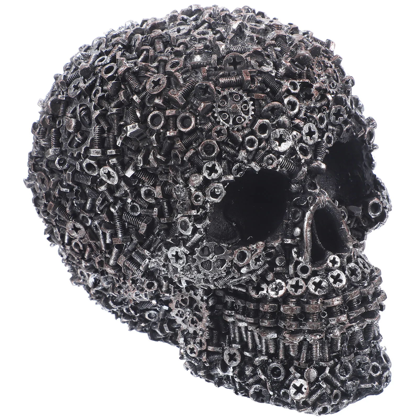 

Resin Skull Adornment Light Haunted House Decoration Halloween Party Prop Realistic Resin Skull Terrible Skulls