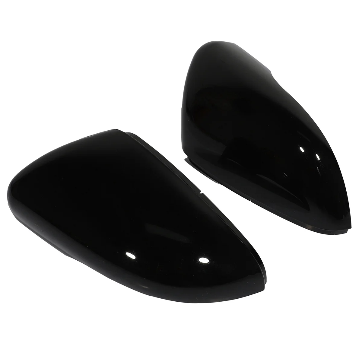 

Left+Right Gloss Black Wing Door Rear View Mirror Cover For Touran Golf Mk6