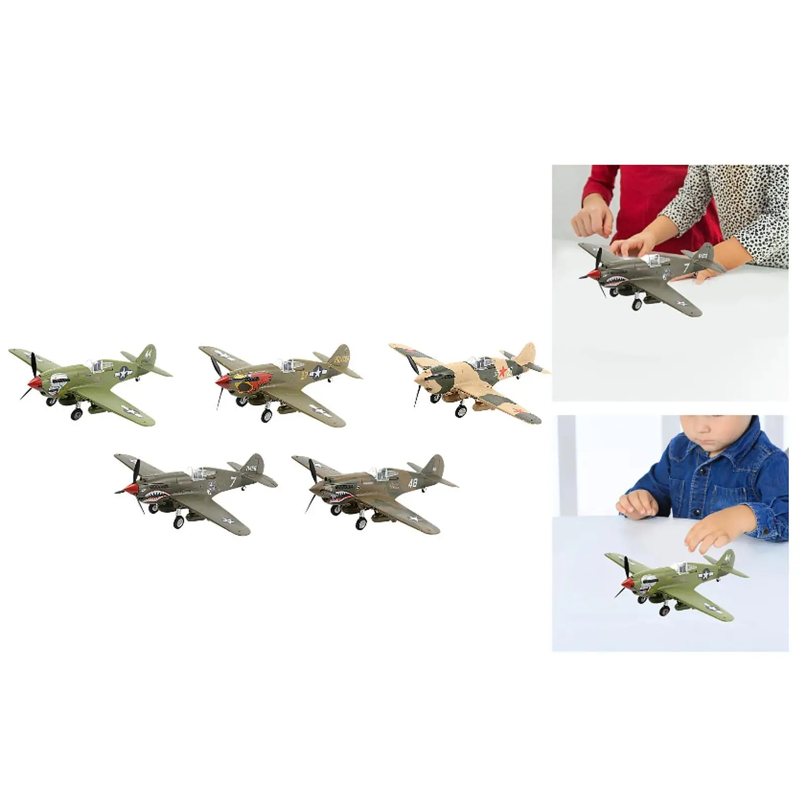 Strike Fighter Diecast Plane Model 1 48 Assembly Kit Plastic Decor for Living Room Shelf