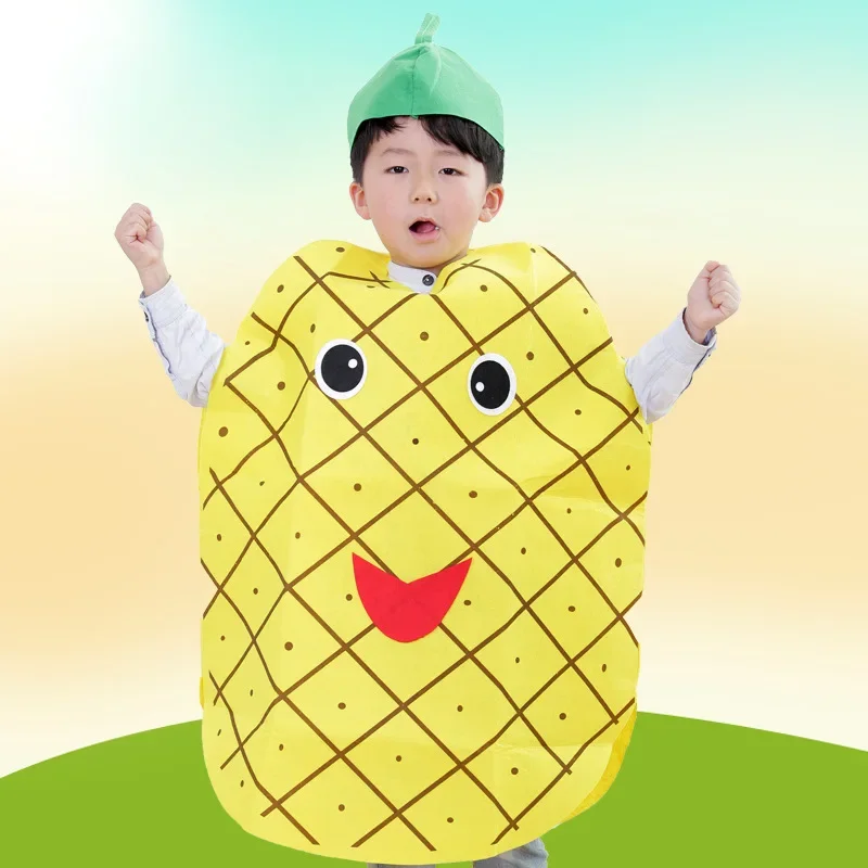 Christmas Children's Fruit And Vegetable Modeling Costumes Kindergarten Fruit Environmental Fashion Show To Clothes New Year Cos view 5