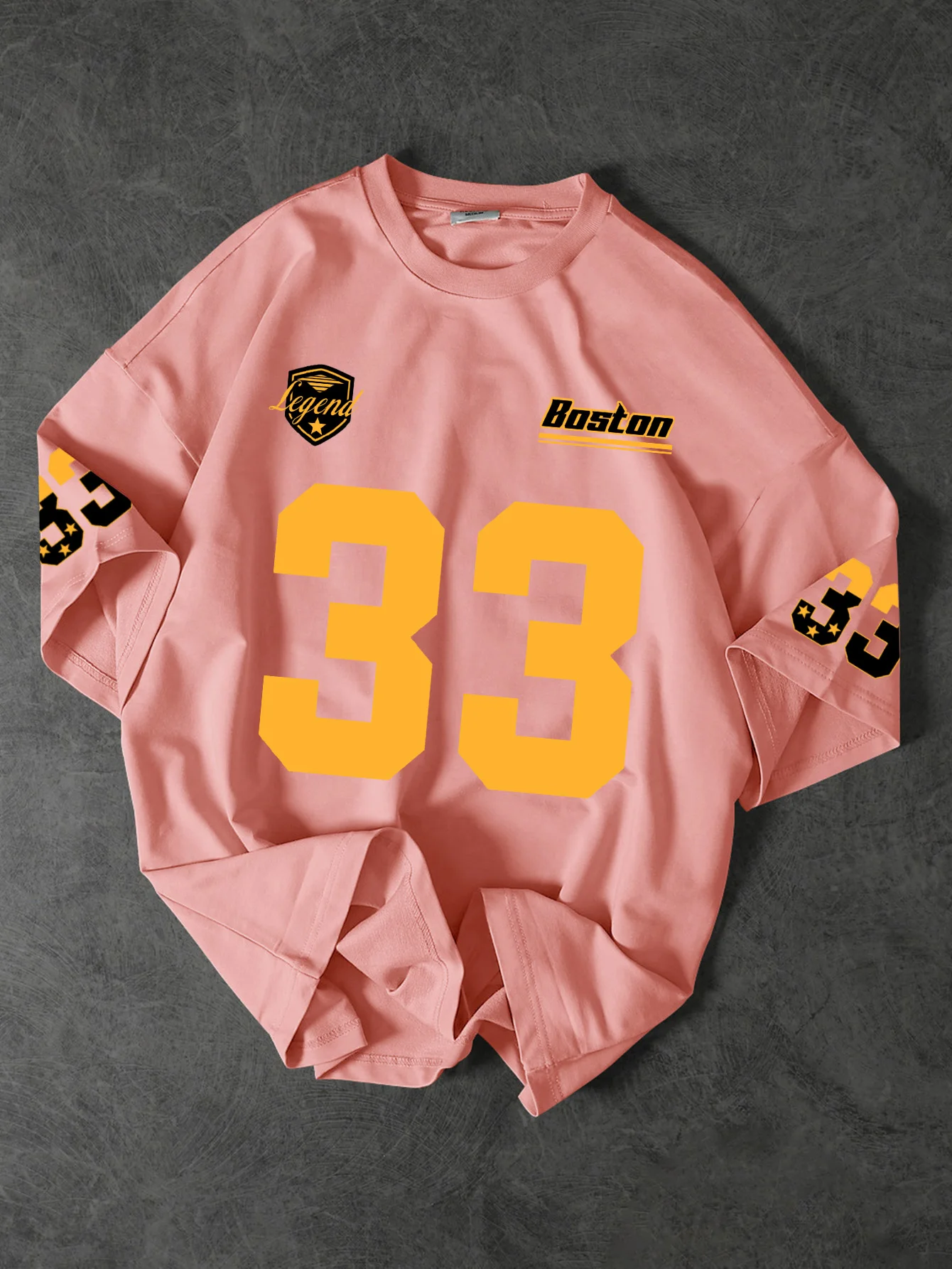 Vintage Boston 33 Athletic Streetwear Graphic T-Shirt