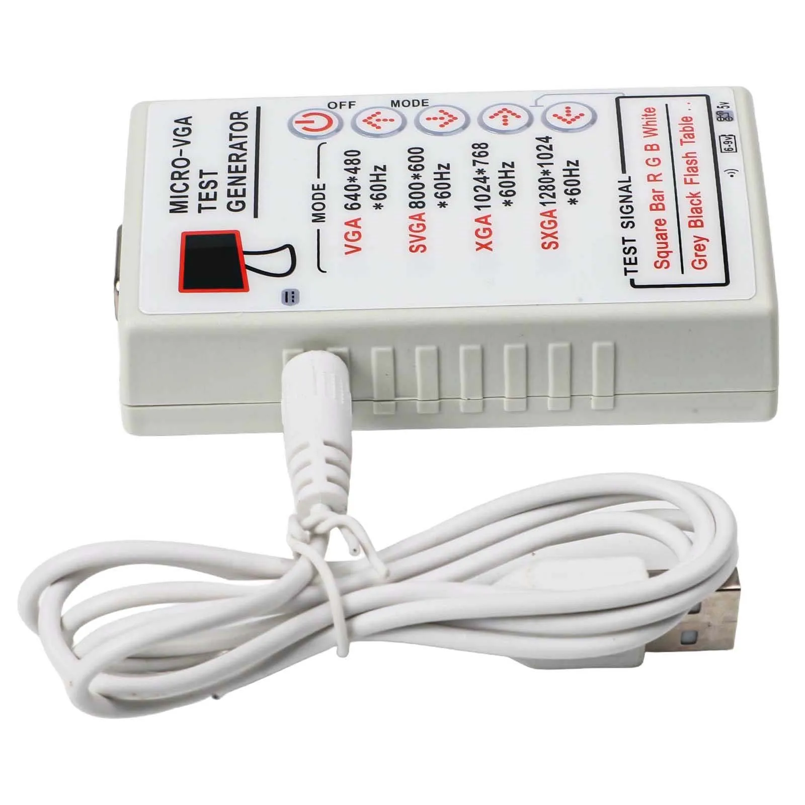 

Ремонт экрана Генератор сигналов VGA Генератор дисплея SVGA Инструмент для ремонта ЖК-экрана Батарея 9 В в комплект не входит 9 В с батарейным питанием