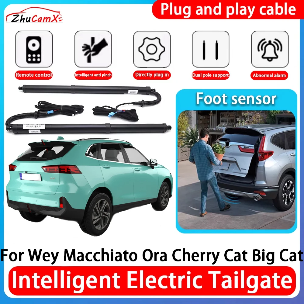 ZhuCamX Car Power Trunk Electric Suction Tailgate Intelligent Tail Gate Lift Strut For Wey Macchiato Ora Cherry Cat Big Cat