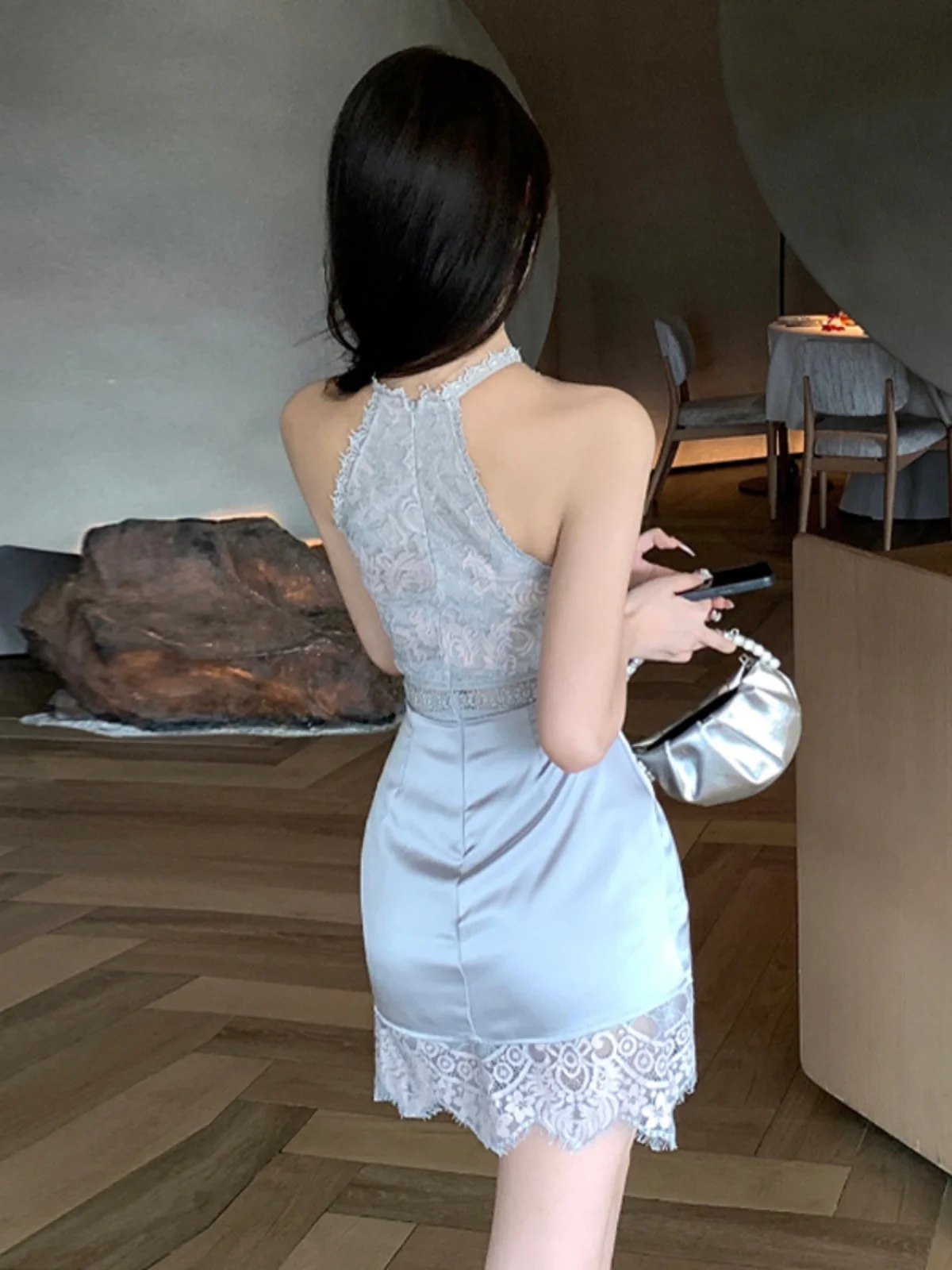 

Pure Desire Сексуальная кружевная внутренняя одежда с узлом и запахом, дизайнерская юбка для похудения Dr Ледимая юбка трапециевидной формы Dr