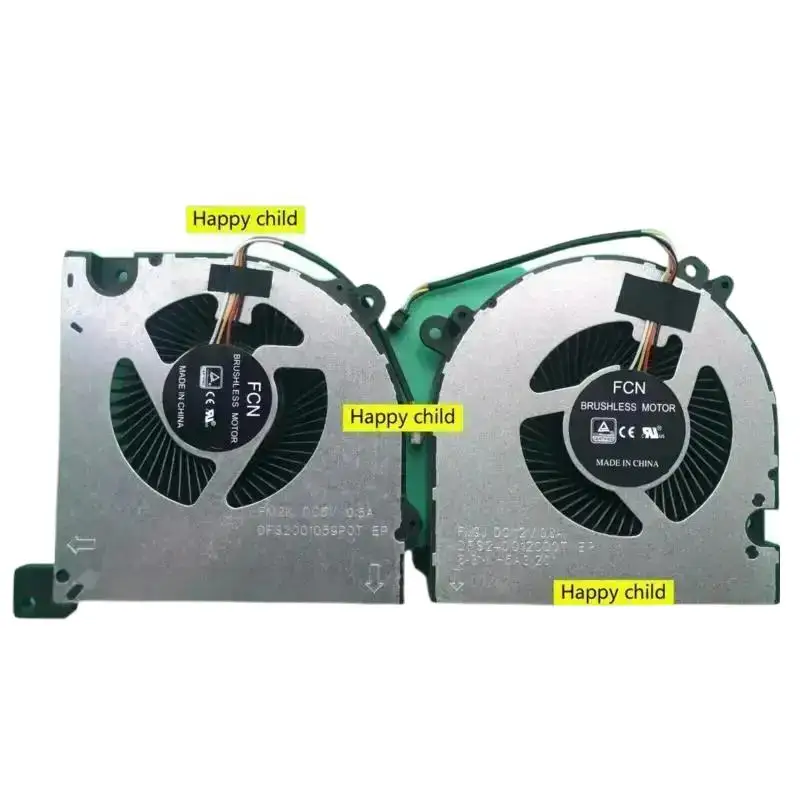 

* for CLEVO NH55AC CPU GPU COOLING FAN R L =/*：