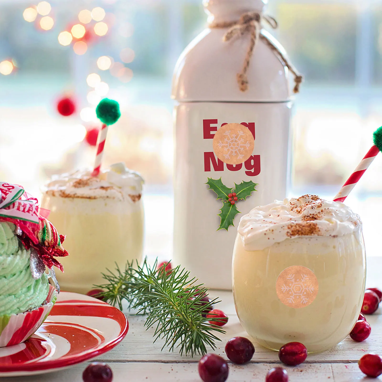 

3 Rolls Christmas Snowflake Stickers Gift Box Sealing Decorative Adhesive Labels Xmas Party Sealing Stickers Christmas Sticker