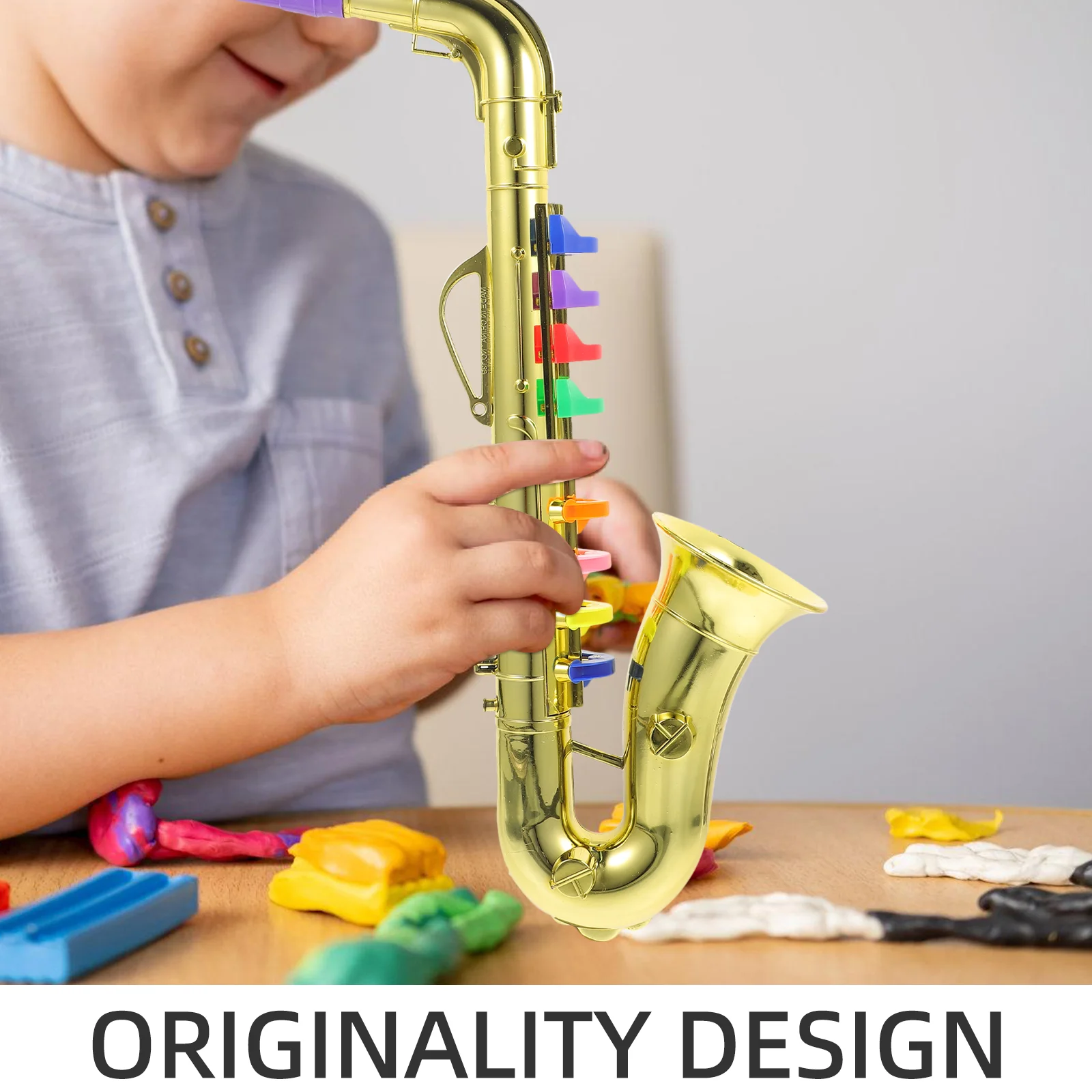 Children's Wind Instrument Toys Toddler Kid Saxophone Plaything Trumpet Musical