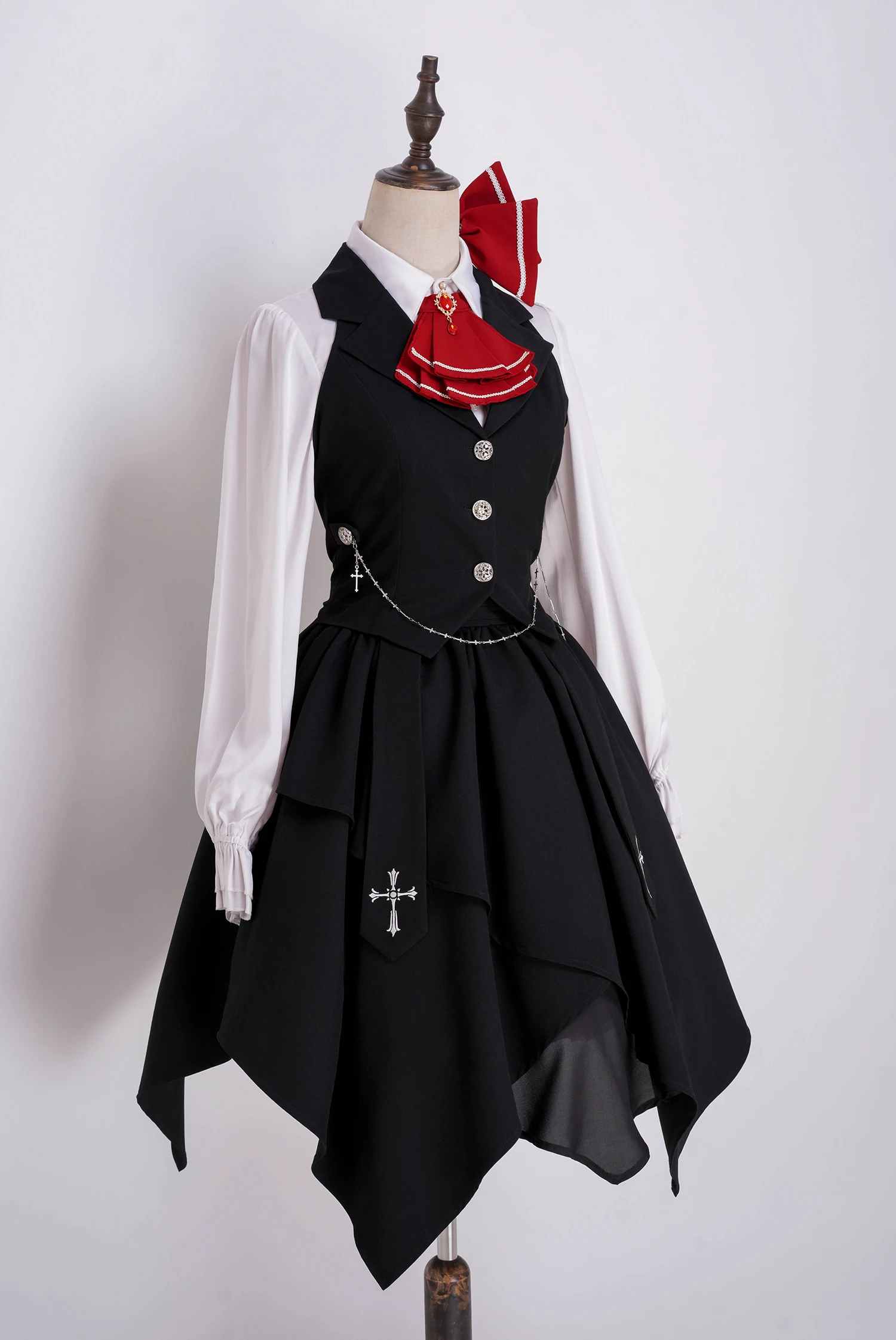 Disfraz de Rumia Cosplay para Halloween, fiesta de juegos de rol de Navidad, juego de cómic, vestido talla S-XL nuevo proyecto chaleco vestido de media falda