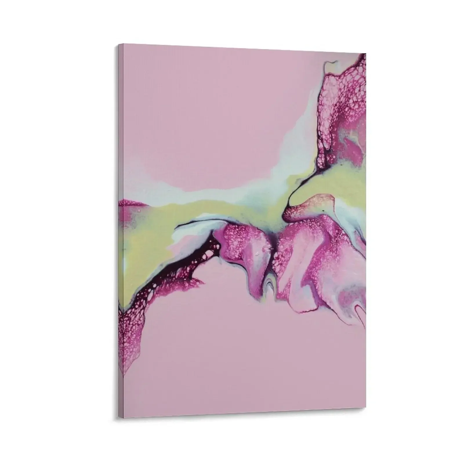 

Beautiful and Charming Pink, Plum, and Tan Abstract Fluid Art Acrylic Pour Canvas Painting decoration aesthetic