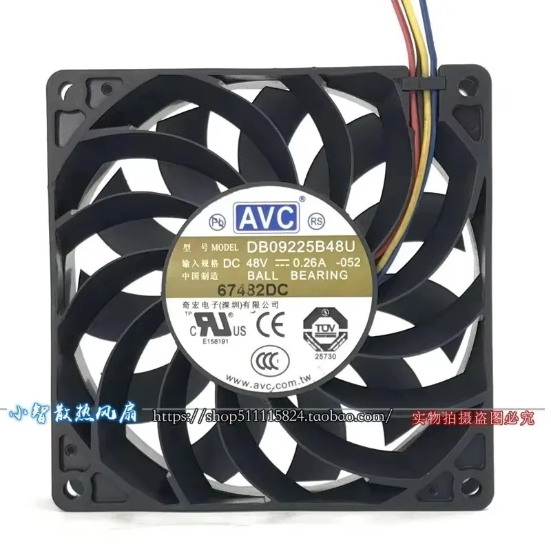 

Original DB09225B48U 92 * 92 * 25MM 48V 0.26A 9CM 4-wire PWM boost server Cooling fan