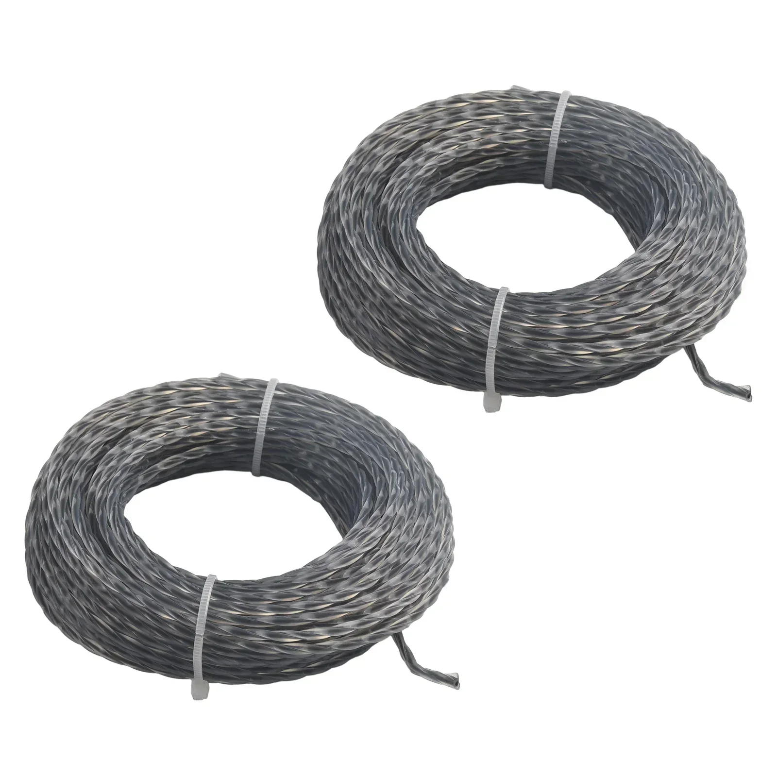 Conjuntos Linha de Aparador de Grama Reforçada com Núcleo 2.0 3.0 mm x 15m 30m Carretel de Linha para Cortar Plantas Selvagens Ferramenta de Jardim Agrícola 2