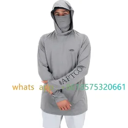Aftco Long Sleeve Fishing Hoodie Outdoor Fishing Soft Fabric Breathable Clothing Sunscreen Performance Hoodie Camisa De Pesca