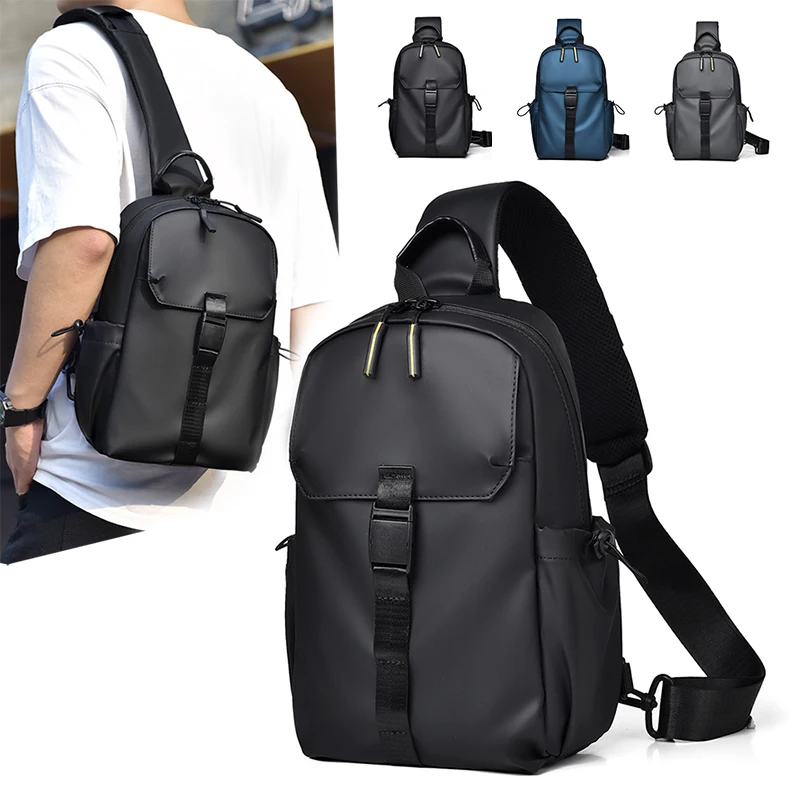 

Модная многофункциональная мужская нагрудная сумка, большая вместимость, несколько отделений, мужская сумка через плечо, спортивная нагрудная сумка и т. д.