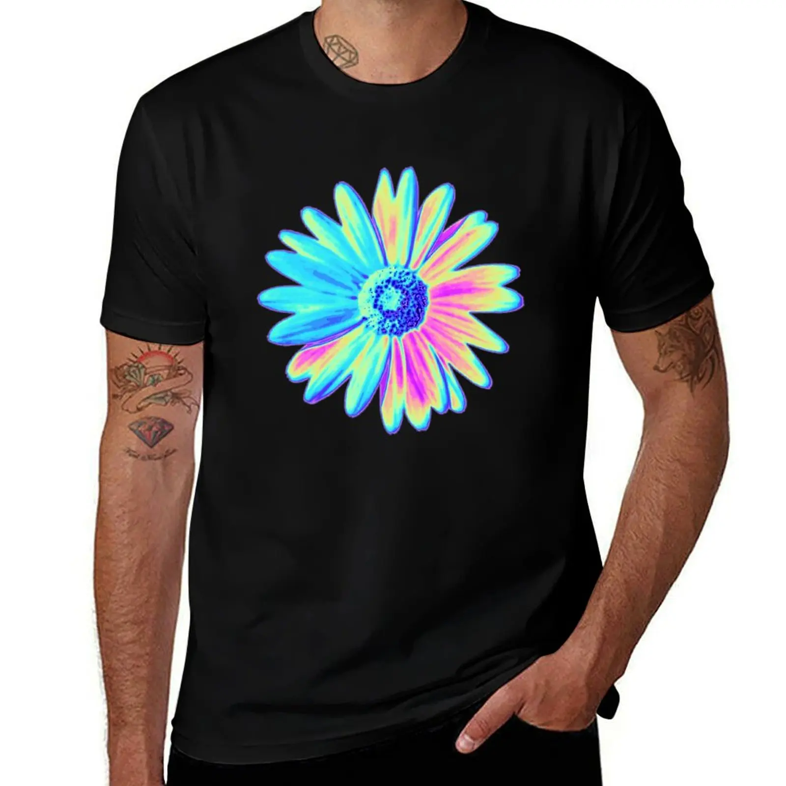 

Holographic Daisy T-Shirt oversizeds cheap stuff graphics mens clothes