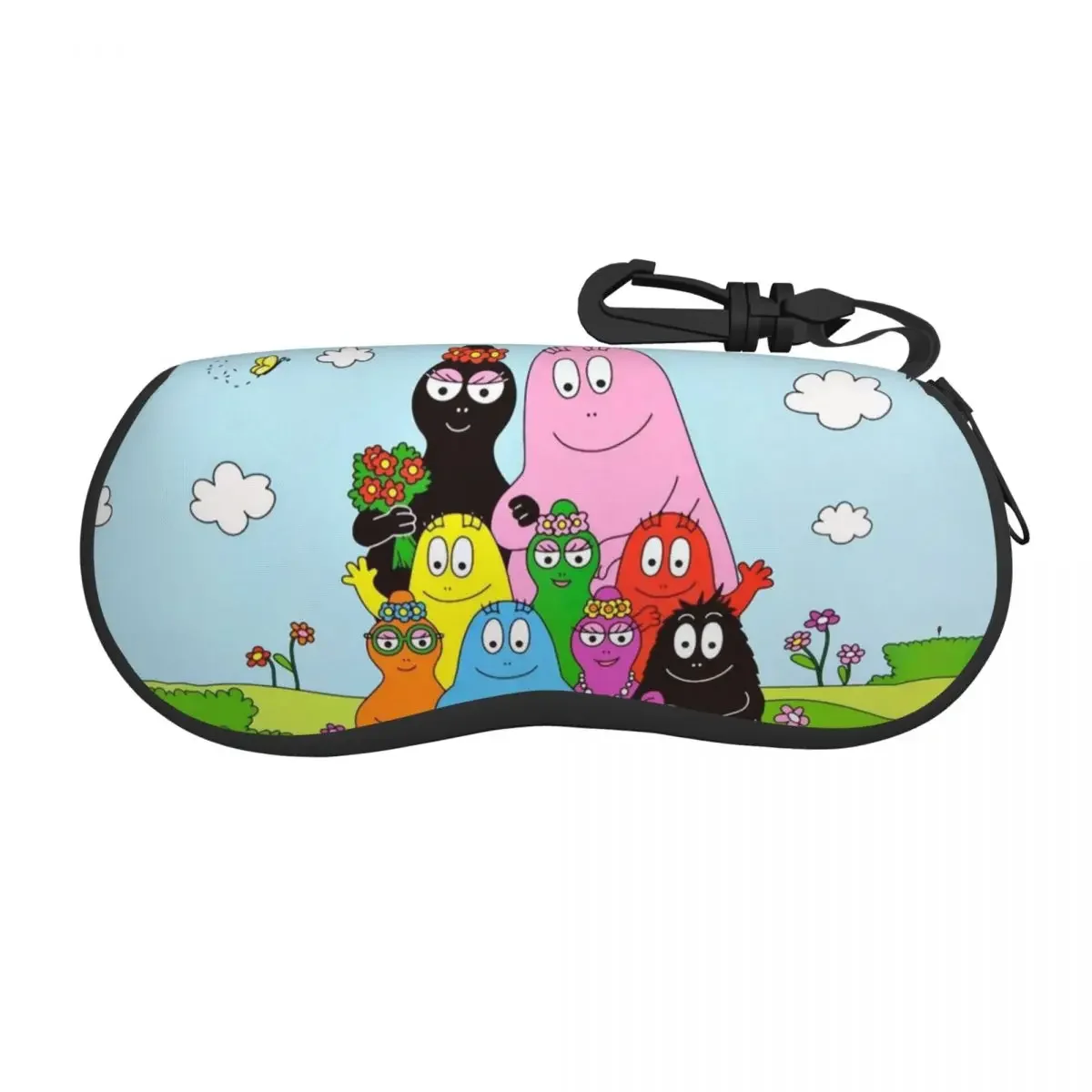 Happy Barbapapa Family Shell Eyeglasses Protector Cases Fashion Sunglass Case Cartoon Comics Glasses Pouch