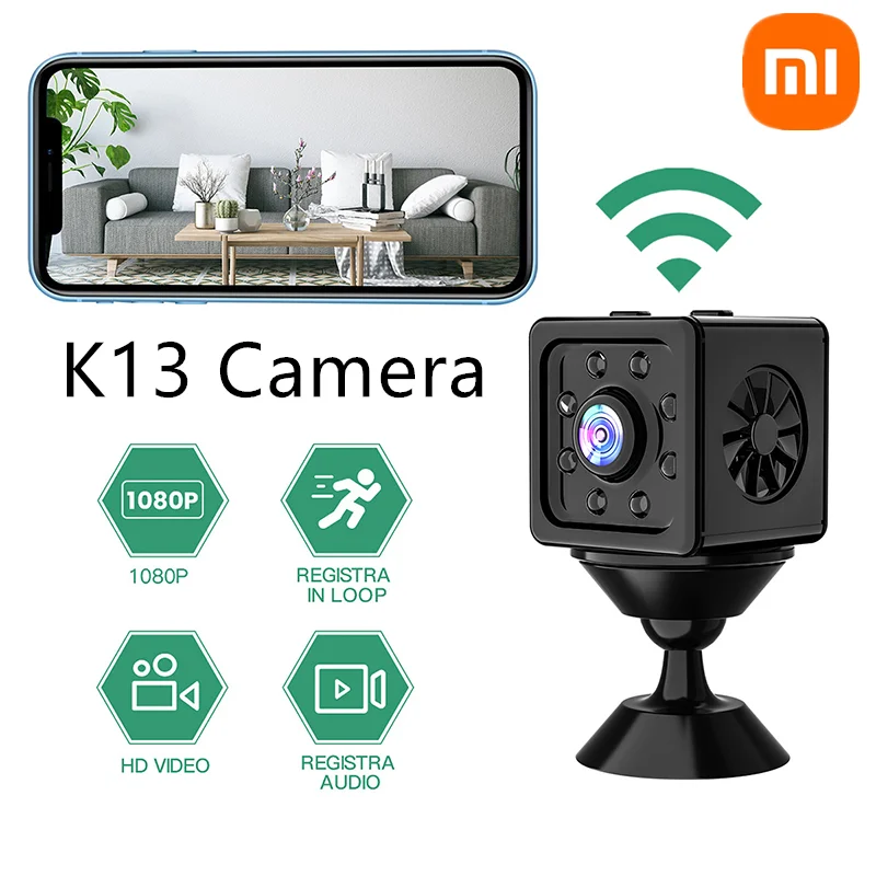 

Xiaomi K13 Camera Mini Wifi 1080p HD Wireless Monitoring Night Security Protection Surveillance Remote Monitor Camera Smart Home