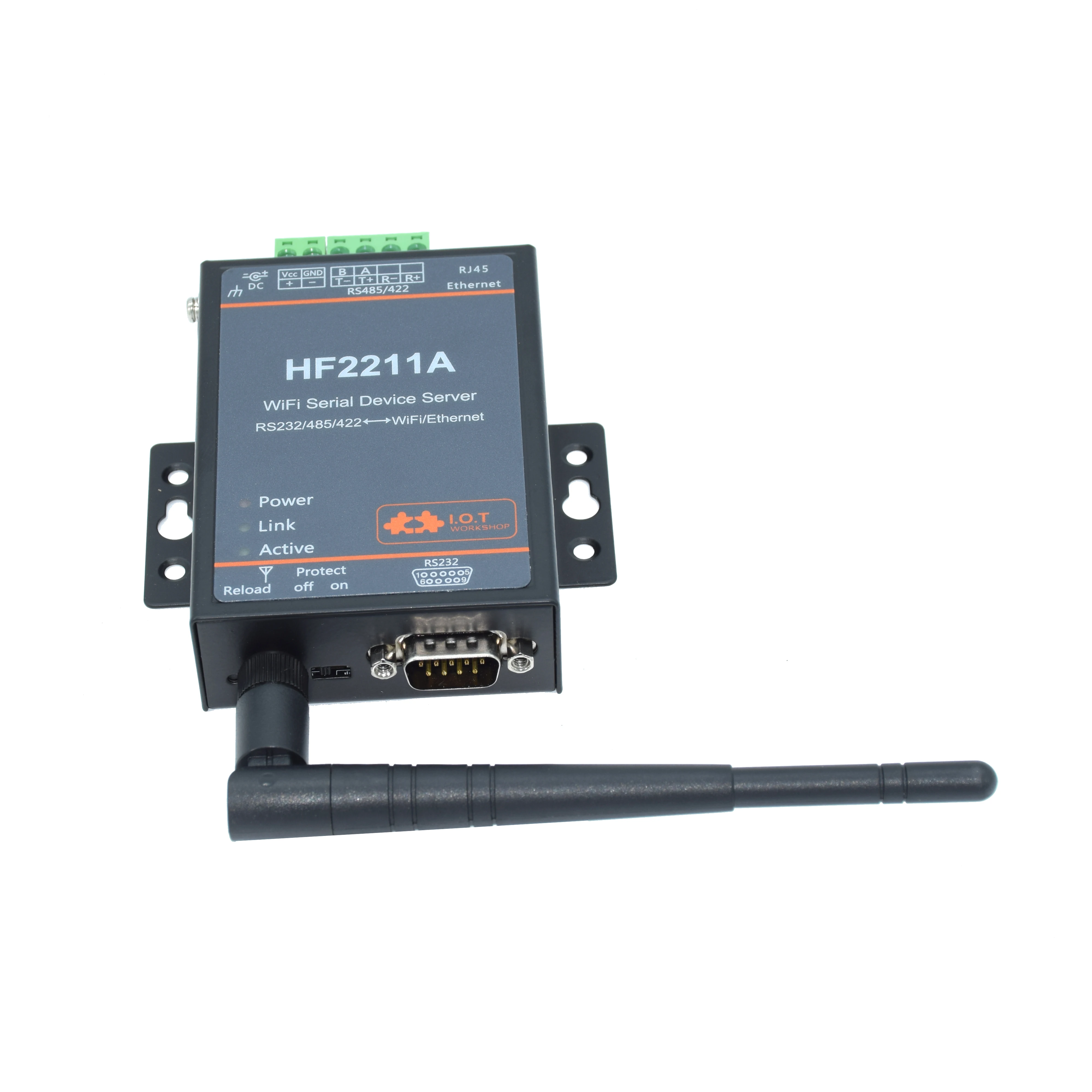 HF2211A Support Modbus TCP Protocol WiFi Searial Device Server RS232/RS422/RS485 to Ethernet