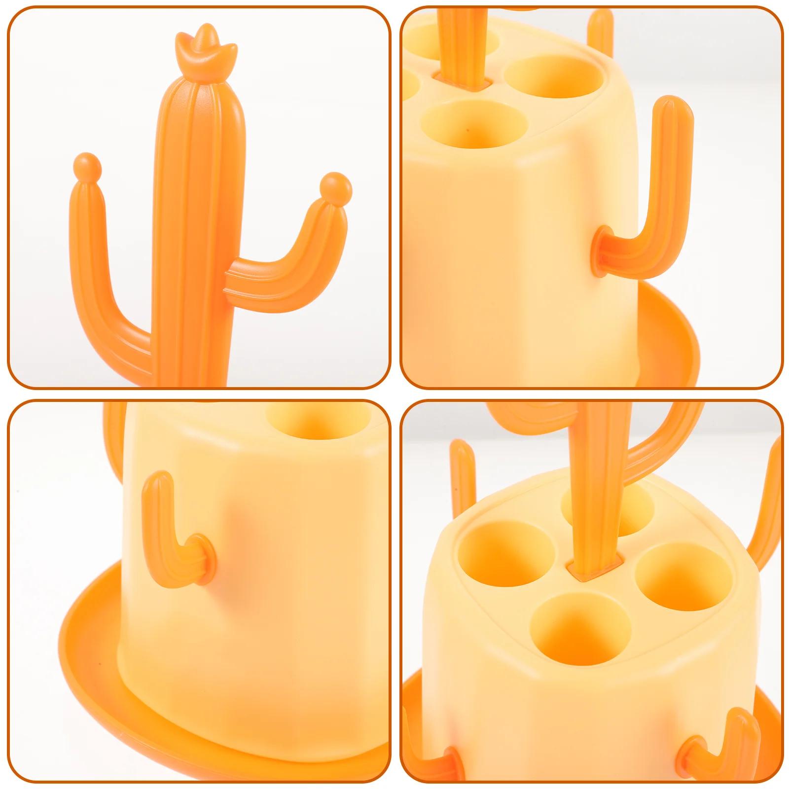 

Baby Bottle Drying Rack Cactus Shaped Large Capacity Bottle Draining Stand For Kitchen Nursery Home Cup Storage Solution