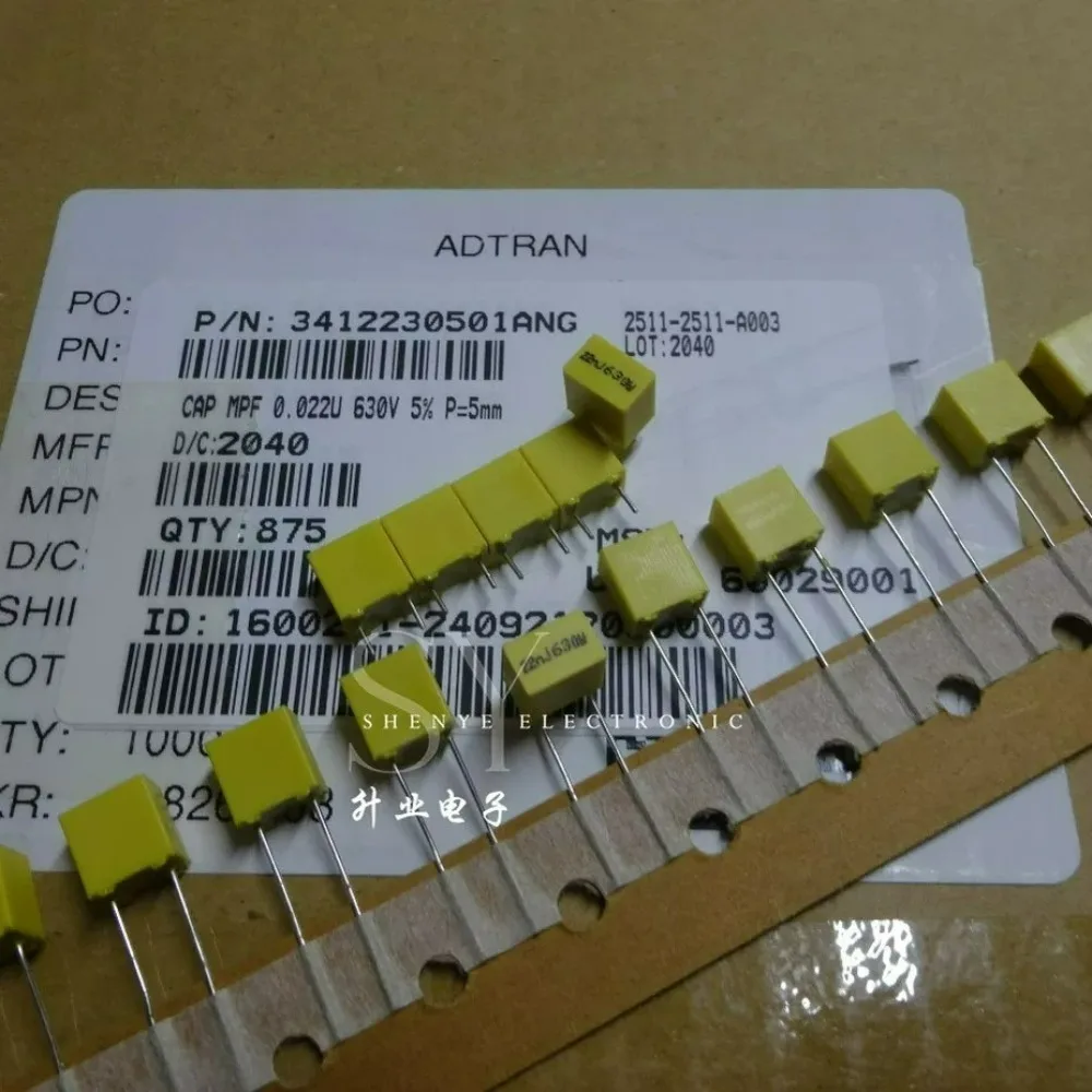 

10pcs/lot MPF Series 0.022uf 630v 22nf 223 J Brand New 5mm Film Capacitor