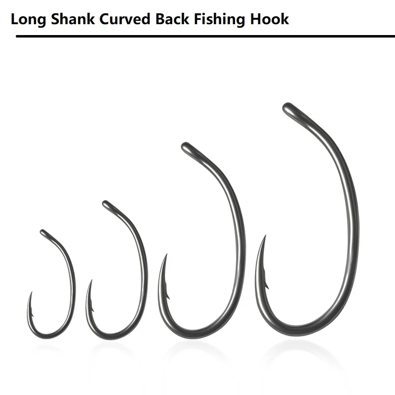 

10/20/30/50/100pcs 2#-8# Carp Fishing Hooks High Carbon Steel Barbed Fishing Hooks for Carp Fishing Tackle