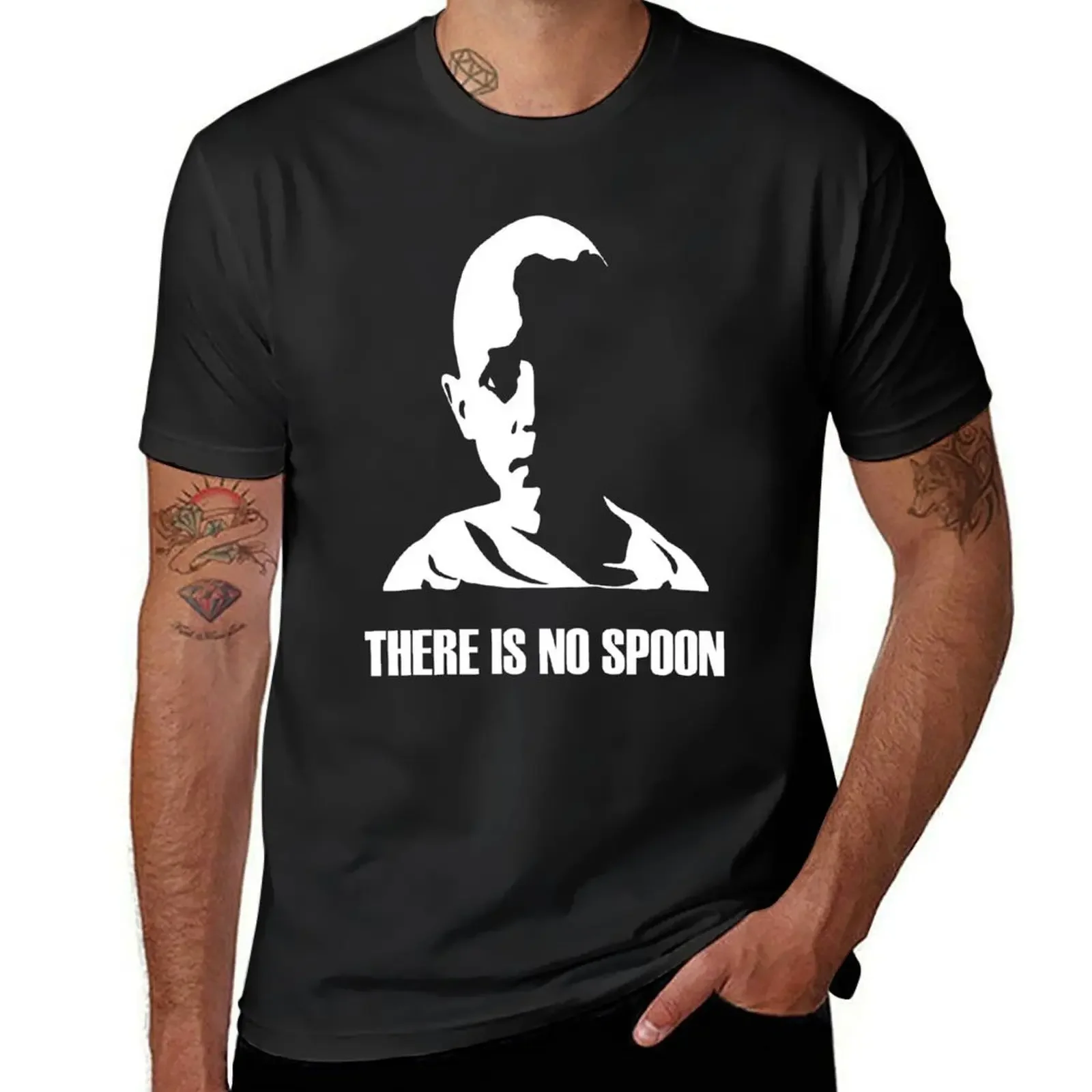 There is no spoon, matrix qoute, escape matrix T-Shirt hippie clothes cheap stuff anime tshirt clothing for men