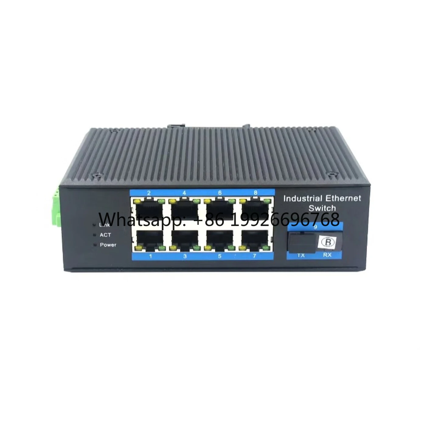

8-Port Gigabit PoE+ Switch with 1 Fiber SFP Port, 10/100/1000Mbps Industrial Ethernet Switch for IP Surveillance & Networking