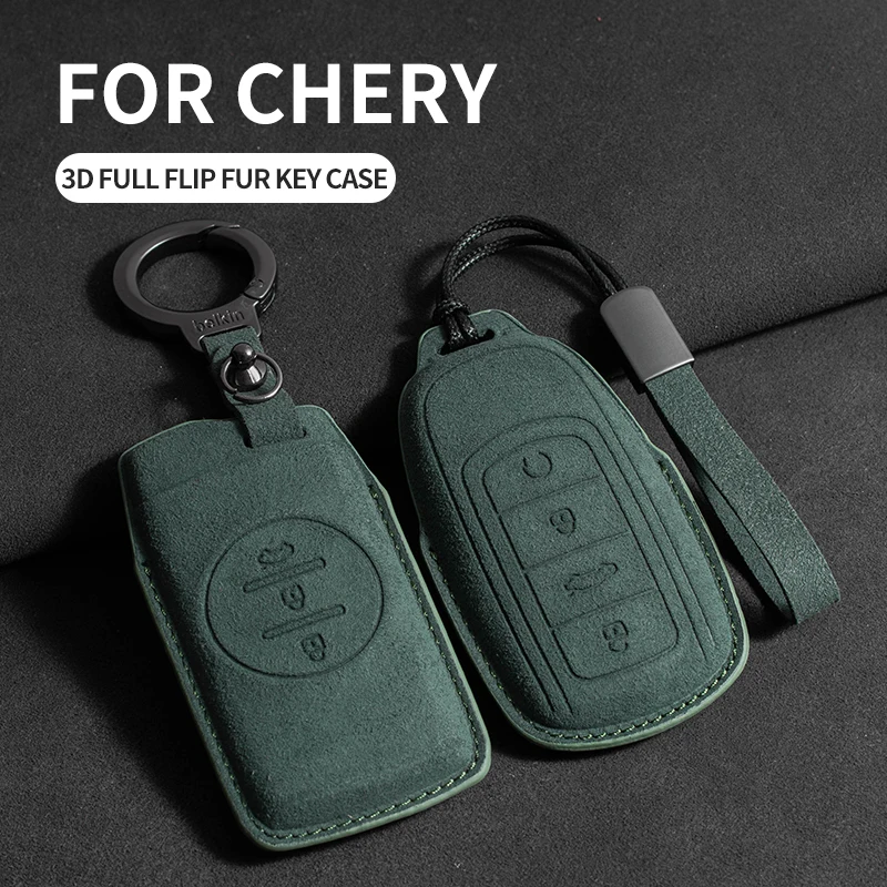 

Car Key Case For Chery Tiggo 7 Pro 8 Pro Exeed Tiggo 2 3x Arrizo Gx 5x EQ7 Tiggo 4 5 Suede Car Keychain For Chery