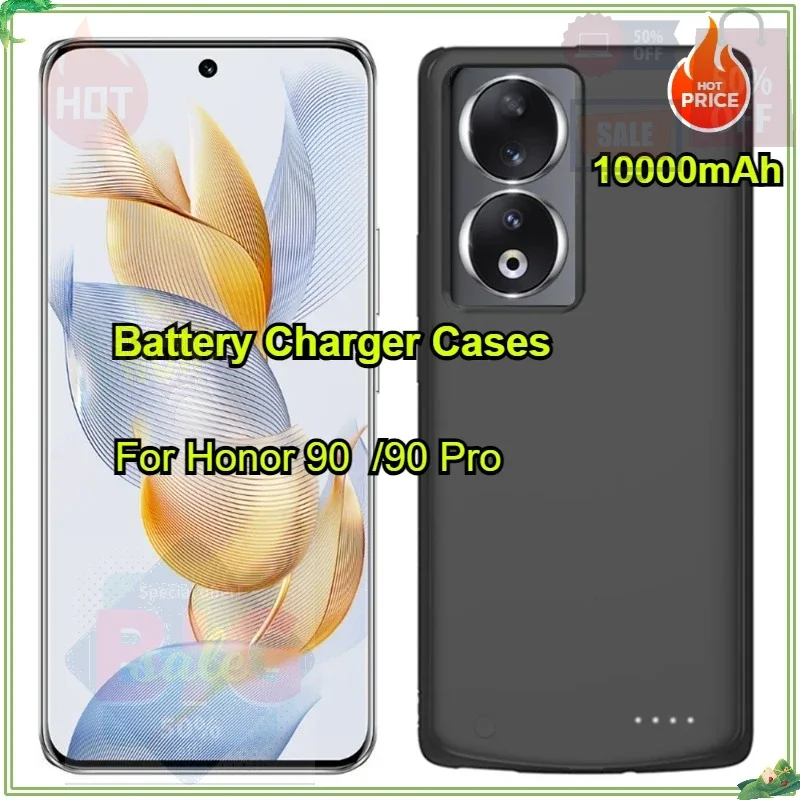 

Чехлы-аккумуляторы 10000 мАч для Honor 90 5G: портативный внешний аккумулятор-чехол для зарядки Honor 90 Pro