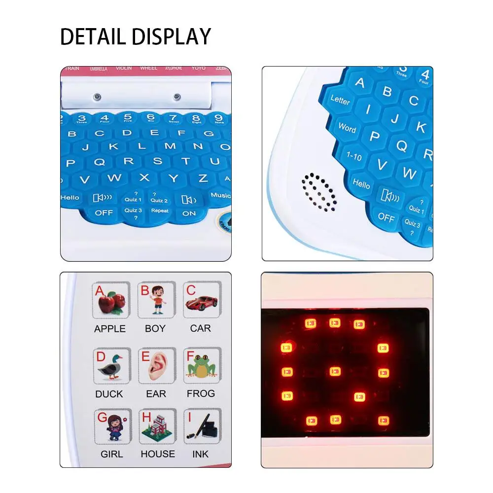 Electronic Learning Machine Educational English Language Learning Child Laptop Computer Mini English Laptop Toy Child Toys