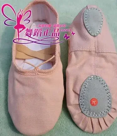 Zapatilla de ballet de los zapatos de la danza del ballet de la suela dividida de la lona al por mayor