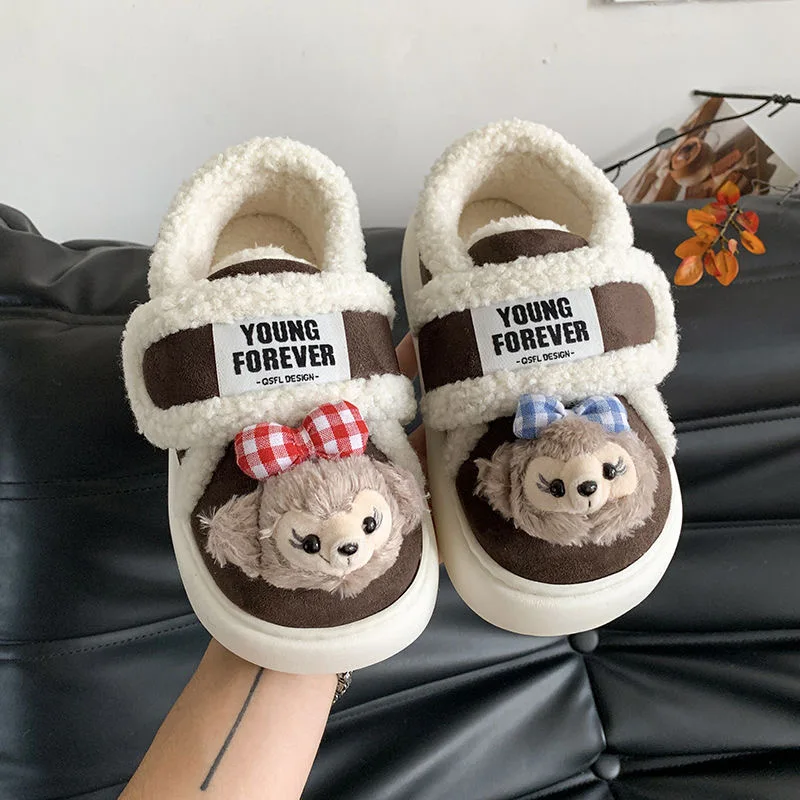 

Cartoon Cute ShellieMay Duffy Doll Cotton Shoes Women's Winter Casual Shoes Snow Boots Thick Bottom Plush Single Shoes