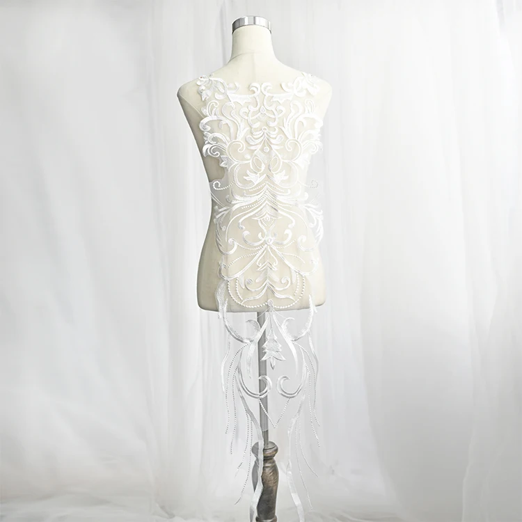 130*28 cm flor encaje bordado apliques de ropa pegatina parches bordados para ropa apliques parche parches para ropa