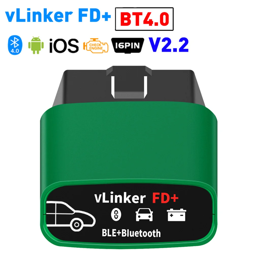 Vgate vLinker FD+ ELM327 FORScan For Ford Scan Bluetooth 4.0 WIFI ELM 327 OBD2 Scanner For Android/IOS Car Diagnostic Auto Tool