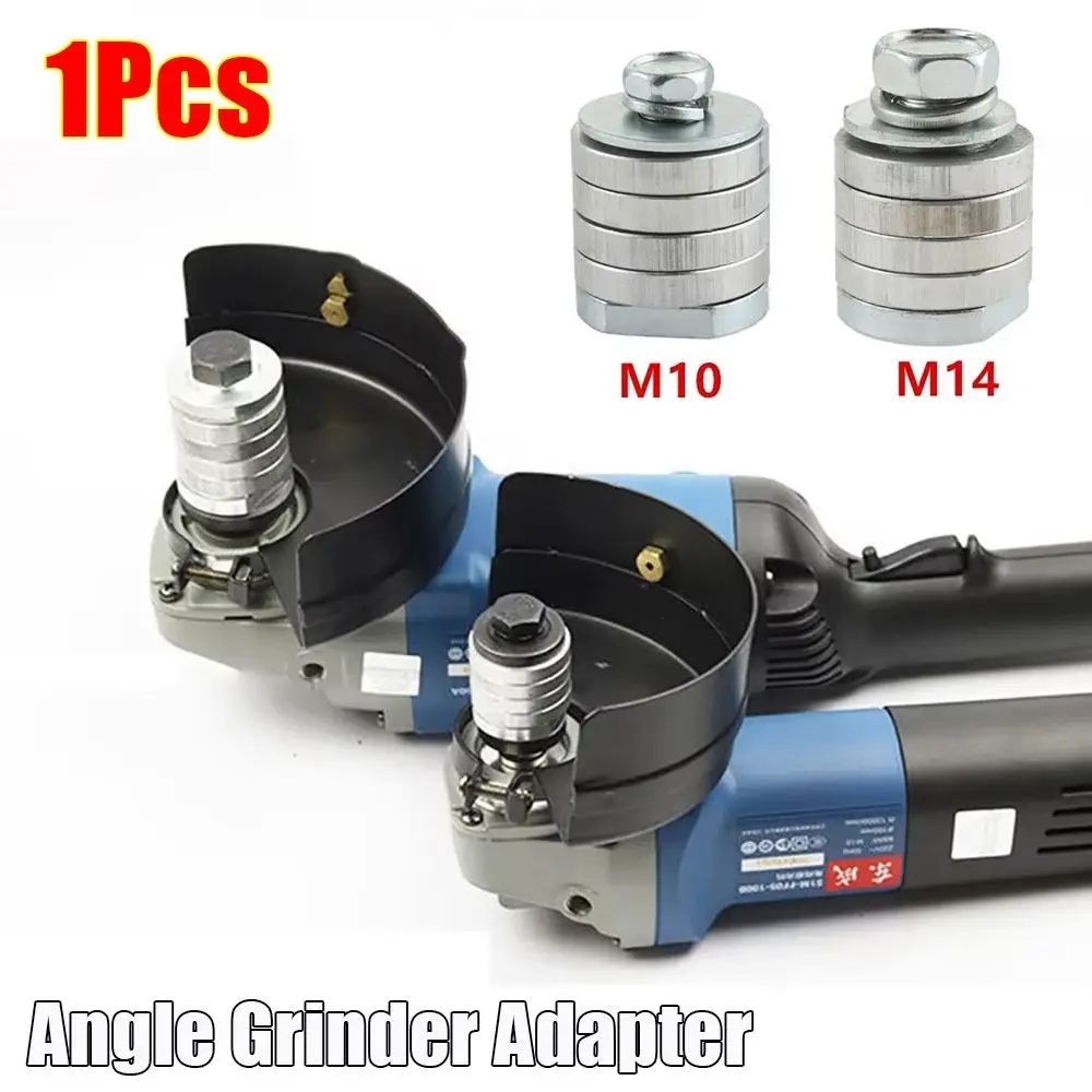 

1Pcs Lock Nuts Slotting Angle Grinder Adapter Power Tool Accessory Conversion Kit Grooving Machine Adapter Metal M14 M10