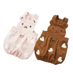 Summer Dog Overalls Jumpsuit Small Dog Clothes Rompers Yorkie Pomeranian Shih Tzu Maltese Poodle Bichon Schnauzer Pet Clothing