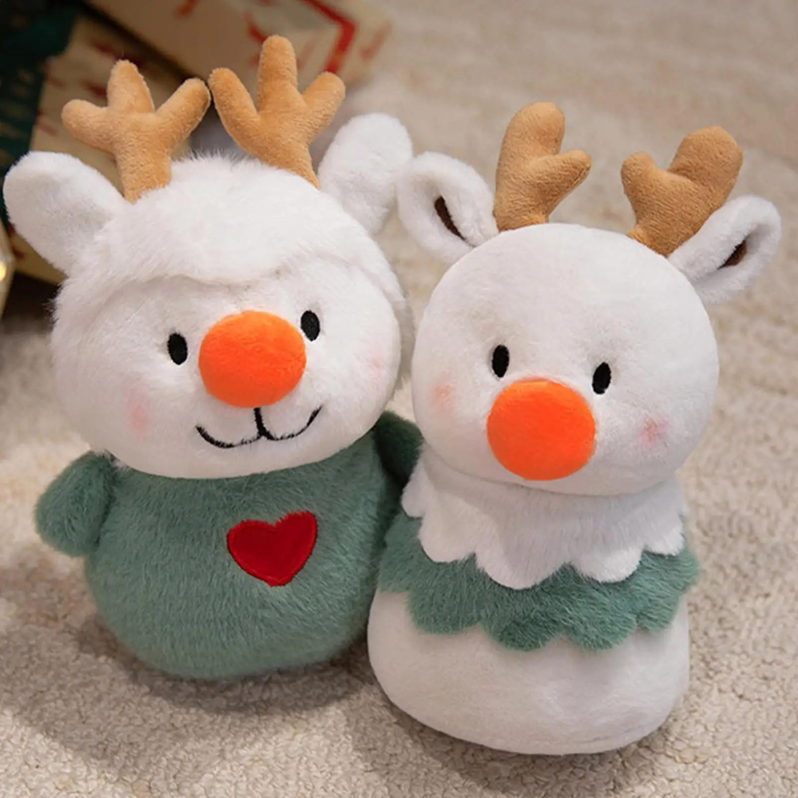 عيد الميلاد الرنة لعبة لينة دمية الدعامة الرنة محشوة الحيوان للداخلية المنزل غرفة نوم أريكة الطابق الاطفال الأصدقاء الأسرة