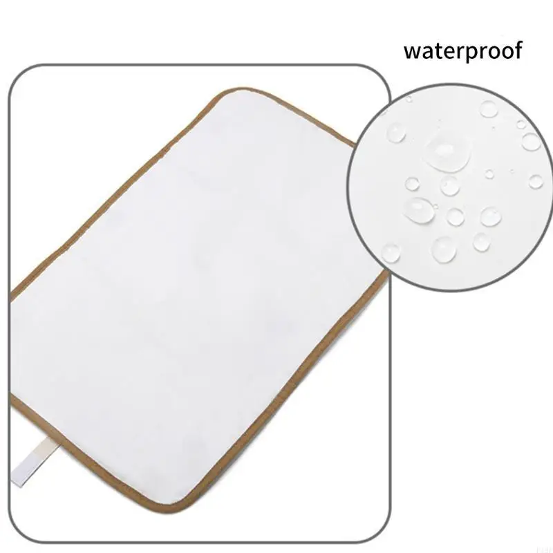 Coussin Station à langer pour bébé, adapté aux voyages, avec plusieurs compartiments tissu facile à nettoyer, F19F