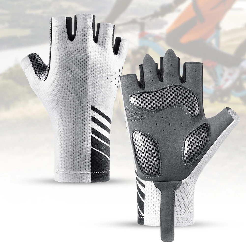 

Cycling Gloves for Men Women, Motorcycle Gloves Half Finger Road Bike Gloves, Anti-Slip Shock-Absorbing Glove