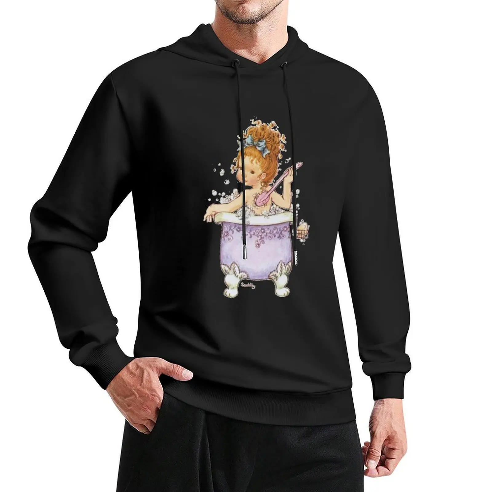 

Sarah Kay - Bath Time Pullover Hoodie men wear mens clothing fashion men hoodie men