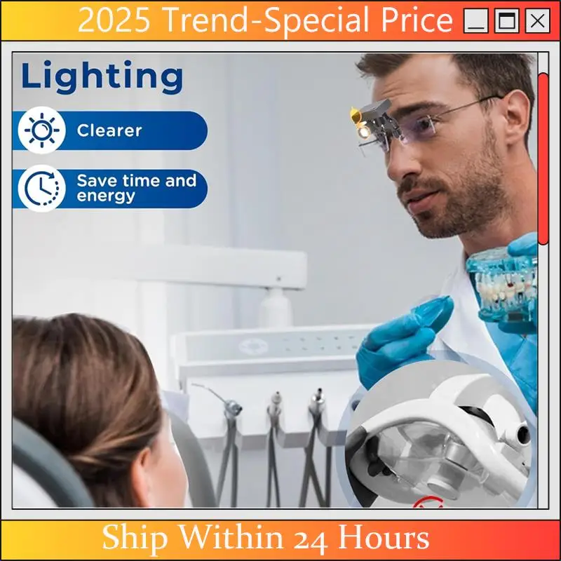 

The New US Plug,3W LED Head Light Lamp With Optical Filter And Universal Clip, Compatible With Loupes And Safety Glasses