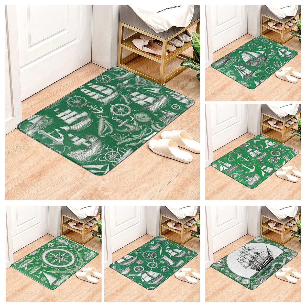 House entrance carpet Home door mat Modern Nordic style Room Bath Foot bathroom non-slip Kitchen water absorption rugs Abstract