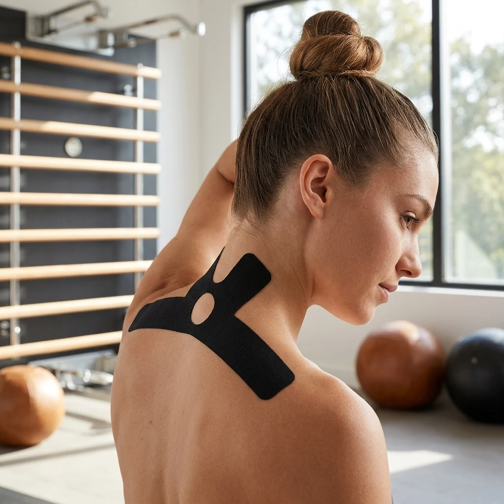 Elastic Kinesiology Tape Pre-Cut Shoulder Support for Fitness Running Muscle Recovery Breathable Anti-Friction Patch Durable