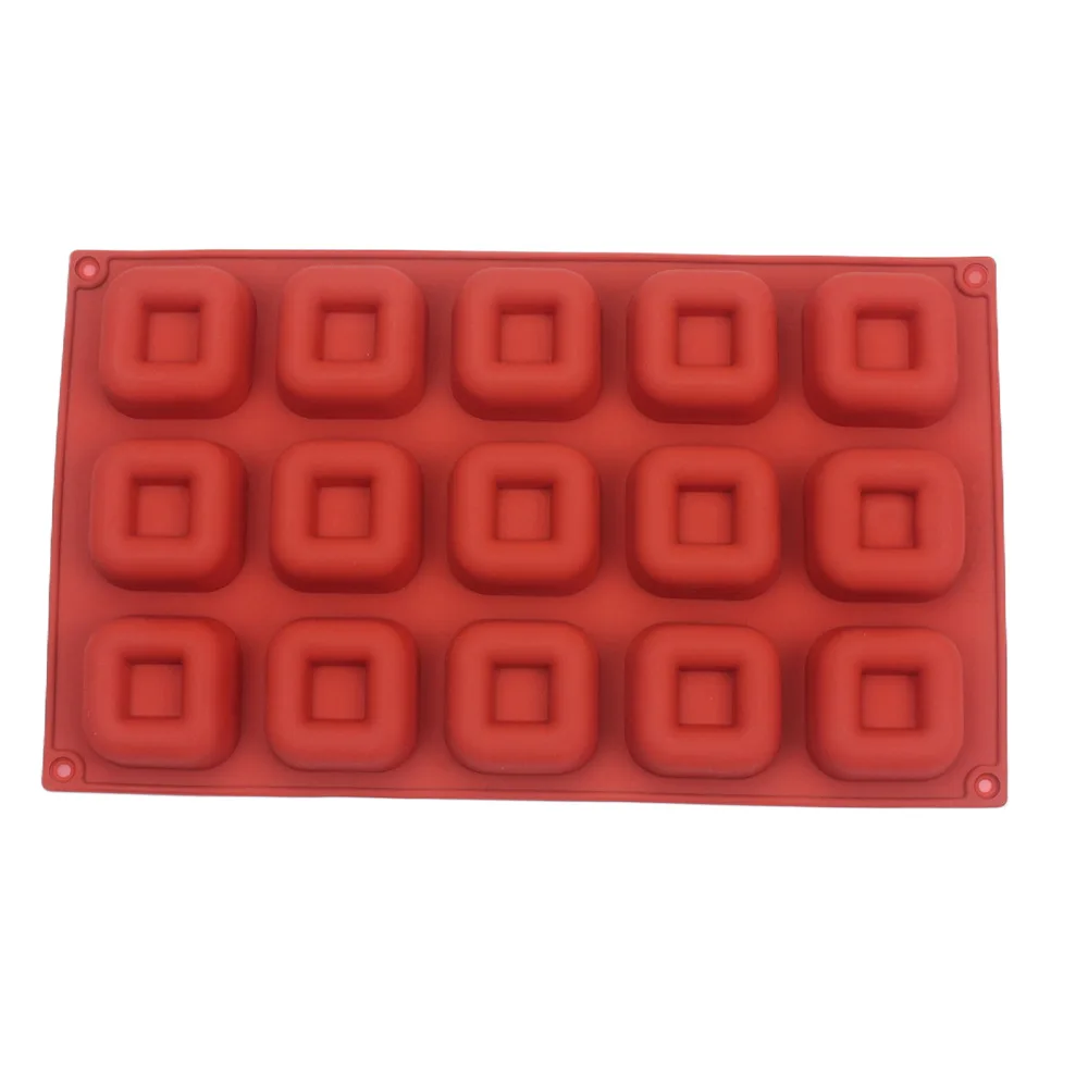 

New Arrival Silicone Chocolate Mold 15 Hole Concave Square Summer Household Ice Cube Ice Cream Mold Jelly Pudding Baking Tools