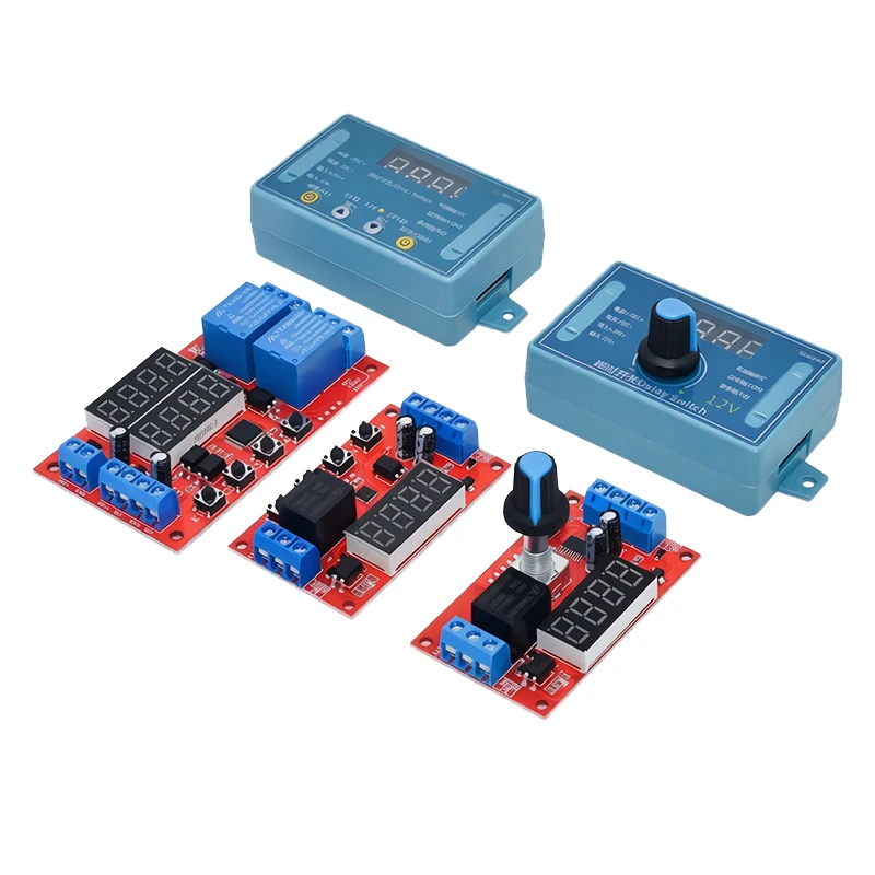 DC 5V 12V 24V 10A Adjustable Time Delay Relay Module 32 Working Modes LED Digital Display Timming Trigger Timer Control Switch