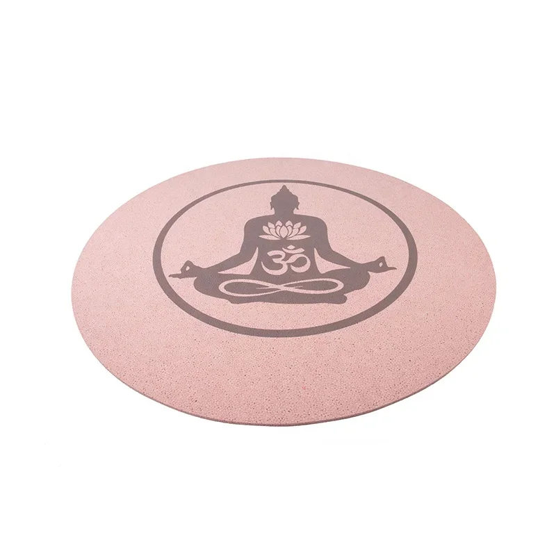 High Quality Custom Design Non-slip Rubber Round Meditation Yoga Mat