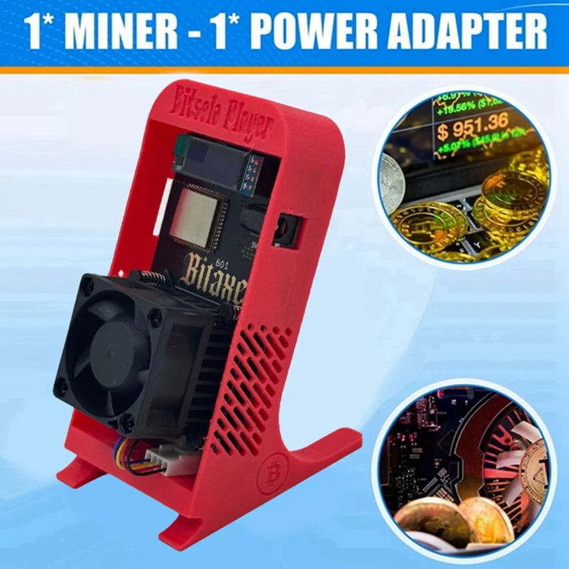 Gamma 601 1.2TH/S 18W BTC Solo Miner BM1370 Asic Chip + LG07 11MH/S Doge Miner Litecoin Miner AU Plug-ABVP