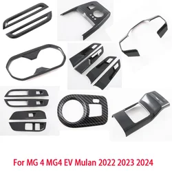 For MG 4 MG4 EV Mulan 2022 2023 2024 interior Accessories Window Switch Panel Inner Door Handle Cover Trim Gear Shift Panel Trim