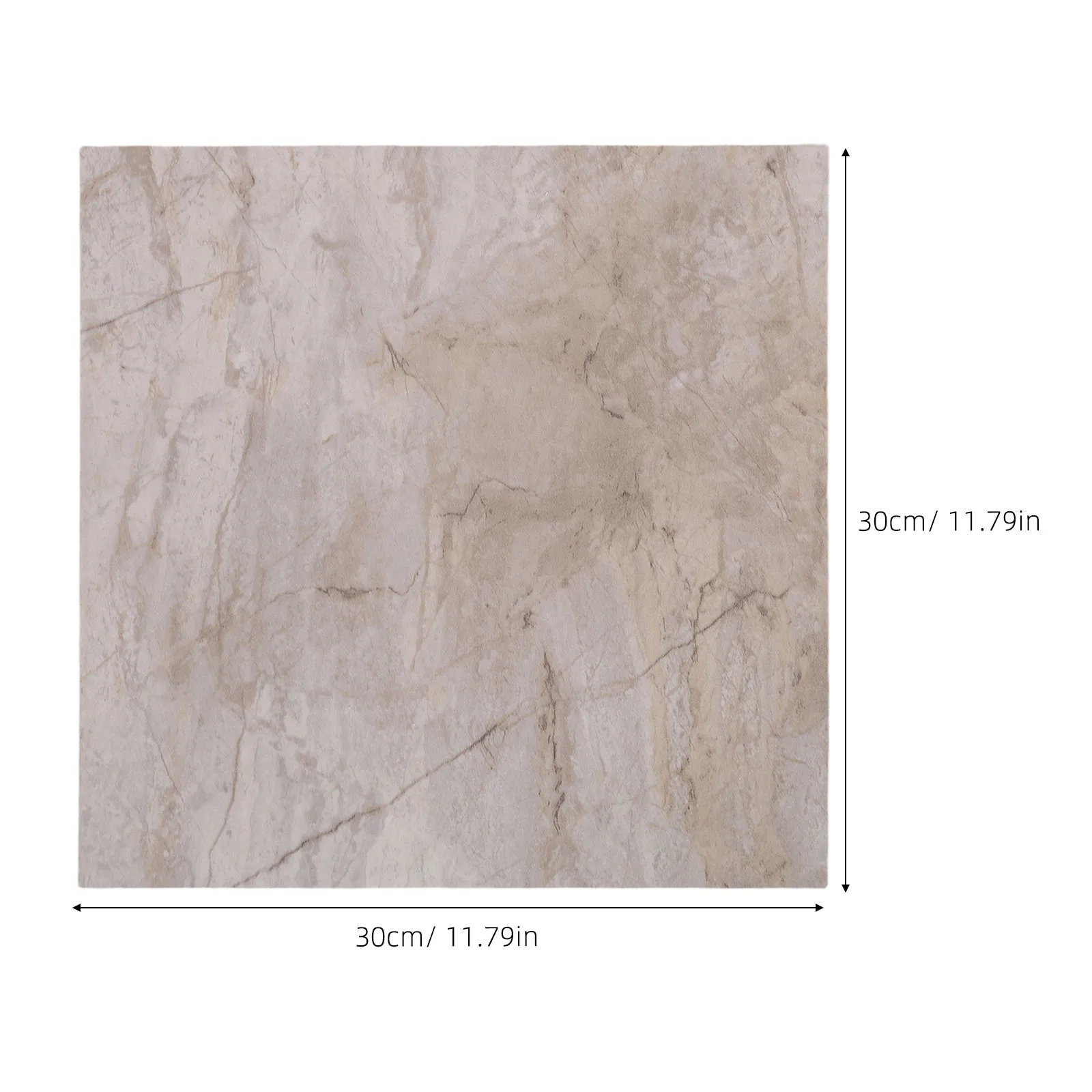 Waterproof Self-Adhesive Vinyl Floor Tiles, Marble Pattern, Peel-and-Stick PVC Flooring for Bathroom, 20 pcs