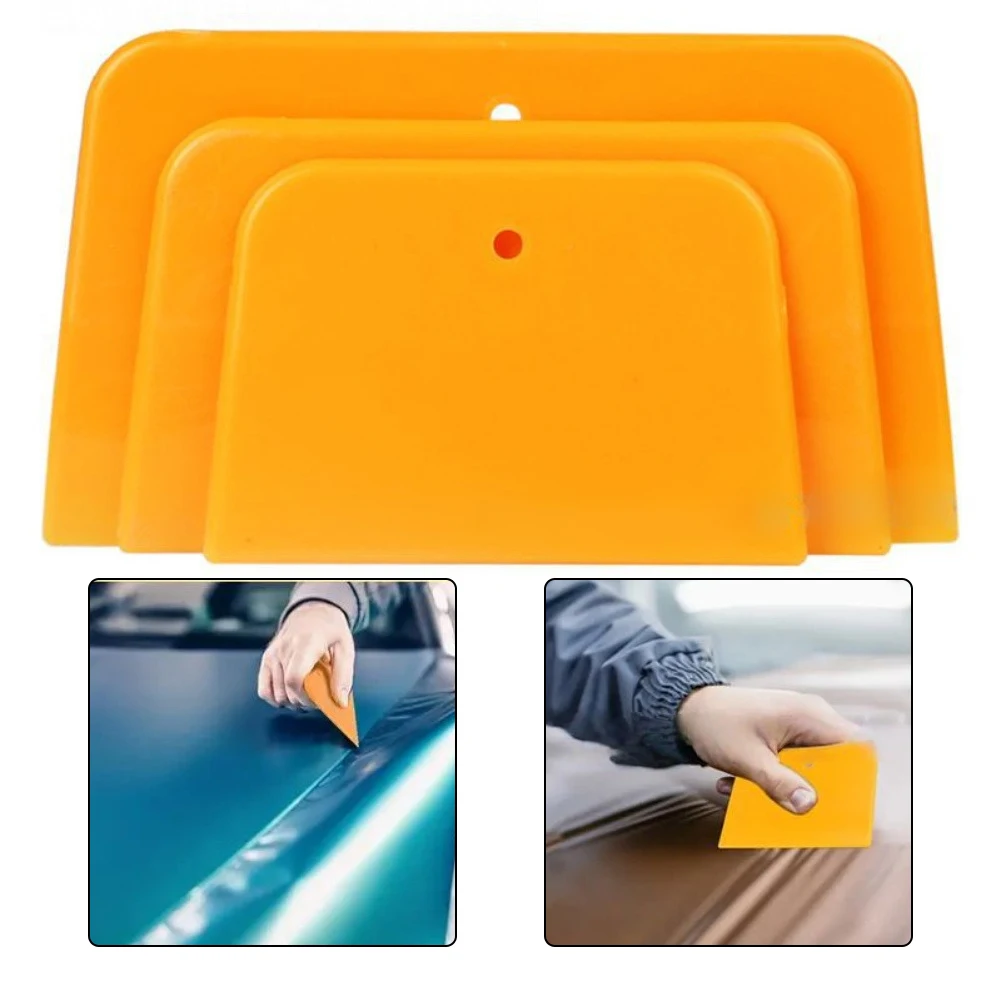 1pc Film Scraper Non-Slip Squeegee Decal Application For Home Improvements Raised Lines Grip Efficient Installation