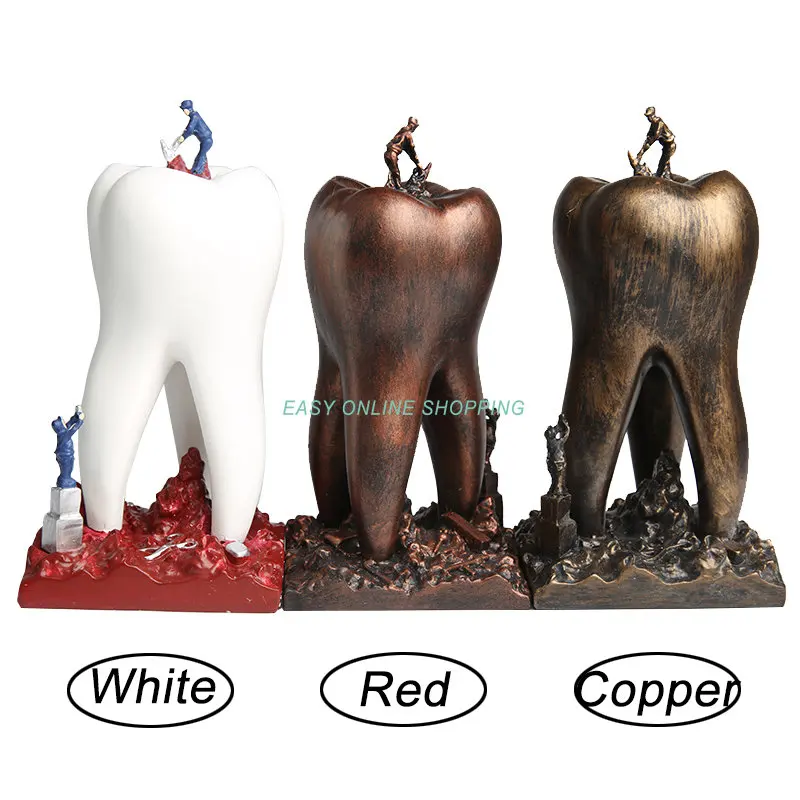 

1pcs Dentist Gift Resin Crafts Toys Artware Teeth Handicraf Dentistry Clinic Decoration Furnishing Articles Creative Sculpture